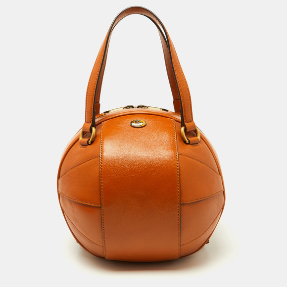 Gucci Handbags - GUCCI Tangerine Leather Piuma Lux Energy Tifosa Bag